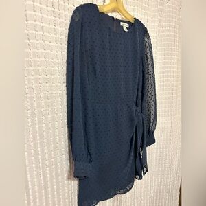 Speechless Women’s 5 Swiss Dot Sheer Long Sleeve Dress